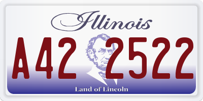 IL license plate A422522