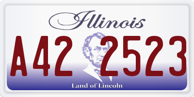 IL license plate A422523