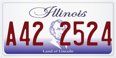 IL license plate A422524