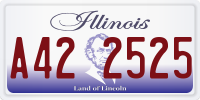 IL license plate A422525