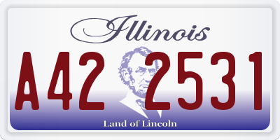 IL license plate A422531