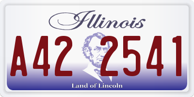 IL license plate A422541