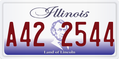IL license plate A422544