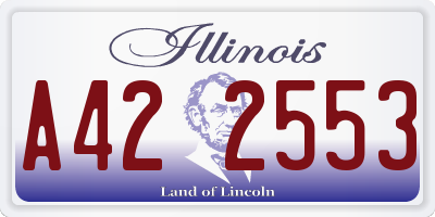 IL license plate A422553