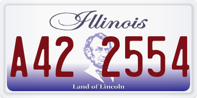 IL license plate A422554
