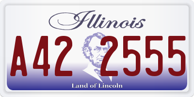 IL license plate A422555