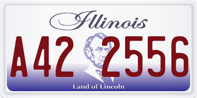 IL license plate A422556