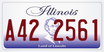 IL license plate A422561