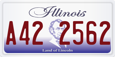 IL license plate A422562