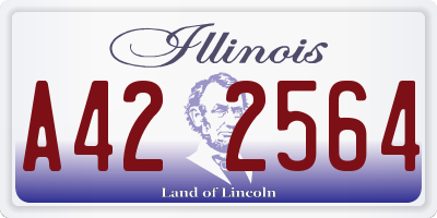 IL license plate A422564