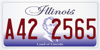 IL license plate A422565