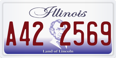 IL license plate A422569