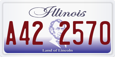 IL license plate A422570