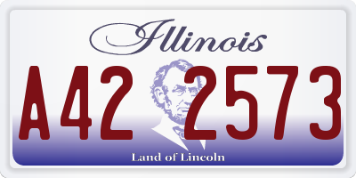 IL license plate A422573