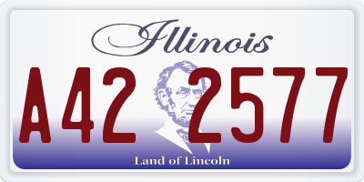 IL license plate A422577