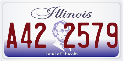 IL license plate A422579