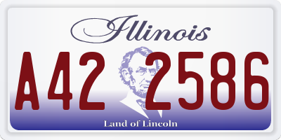 IL license plate A422586