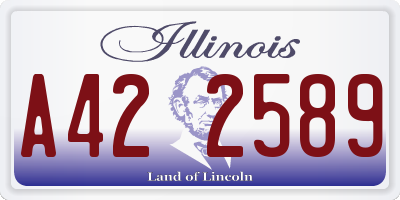 IL license plate A422589