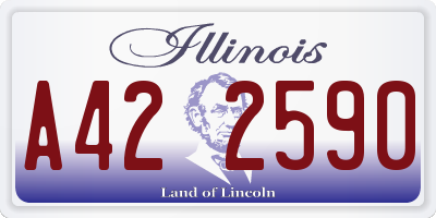 IL license plate A422590