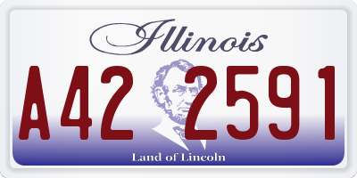 IL license plate A422591