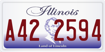 IL license plate A422594