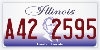 IL license plate A422595