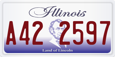 IL license plate A422597
