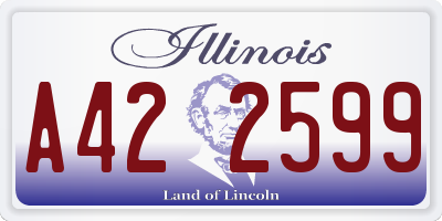 IL license plate A422599