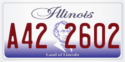 IL license plate A422602