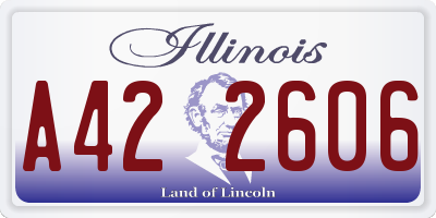 IL license plate A422606
