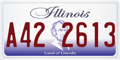 IL license plate A422613