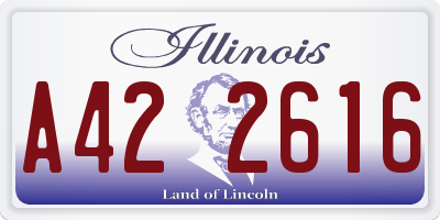 IL license plate A422616