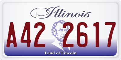 IL license plate A422617