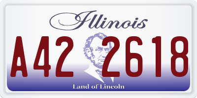 IL license plate A422618