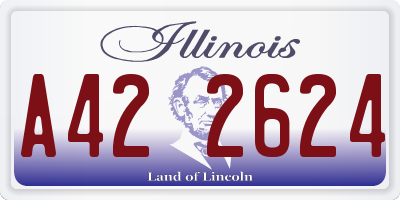 IL license plate A422624