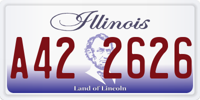 IL license plate A422626