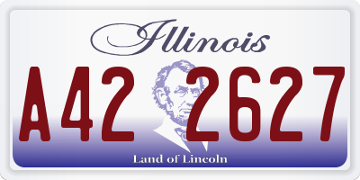 IL license plate A422627