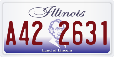 IL license plate A422631