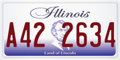 IL license plate A422634