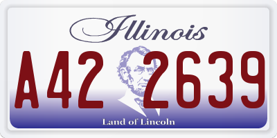 IL license plate A422639