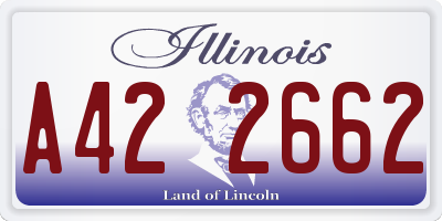 IL license plate A422662