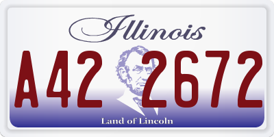 IL license plate A422672