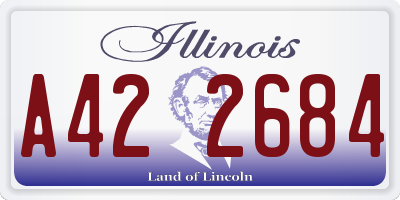 IL license plate A422684