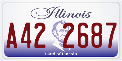 IL license plate A422687