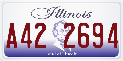 IL license plate A422694