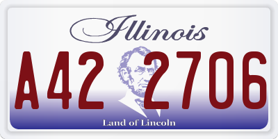 IL license plate A422706