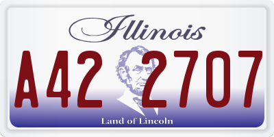 IL license plate A422707