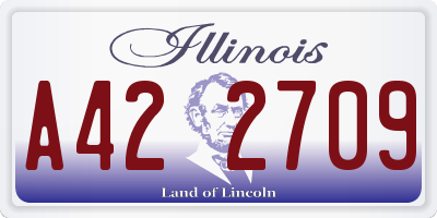 IL license plate A422709