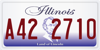 IL license plate A422710