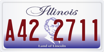 IL license plate A422711